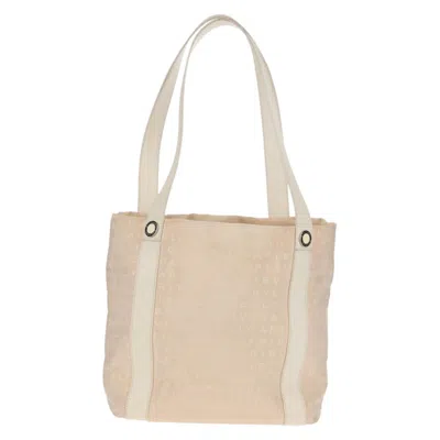 Pre-owned Bvlgari Logomania Tote Bag Canvas Beige Canvas Tote Bag Bag () In Sand
