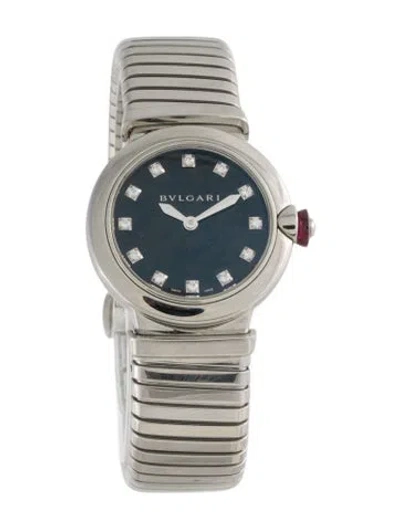 Pre-owned Bvlgari Lvcea Tubogas Watch, 28mm In Multi