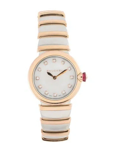 Pre-owned Bvlgari Lvcea Watch, 28mm In Multi