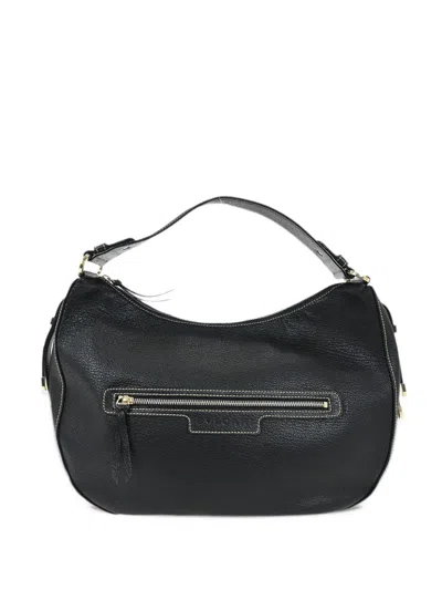 Pre-owned Bvlgari Malta Leather Tote Bag In Black