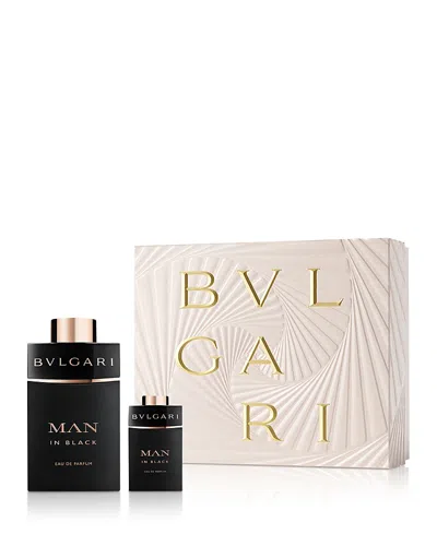Bvlgari Man In Black Eau De Parfum 2-piece Gift Set In Transparent
