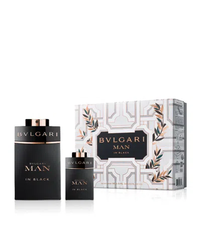Bvlgari Man In Black Eau De Parfum Set In Multi