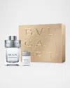Bvlgari Man Rain Essence Eau De Parfum Christmas Gift Set In White