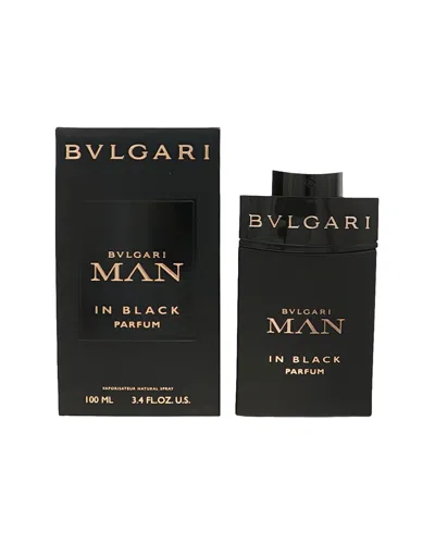 Bvlgari Men's 3.4oz Man In Black Parfum In Transparent