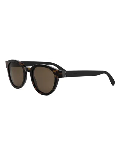 Bvlgari Men's Aluminium 51mm Round Sunglasses In Gold