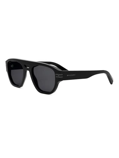BVLGARI MEN'S B. ZERO1 53MM PILOT SUNGLASSES