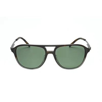 Bvlgari Men's Black Aviator Sunglasses 0bv7038f-501/48-2 In Green