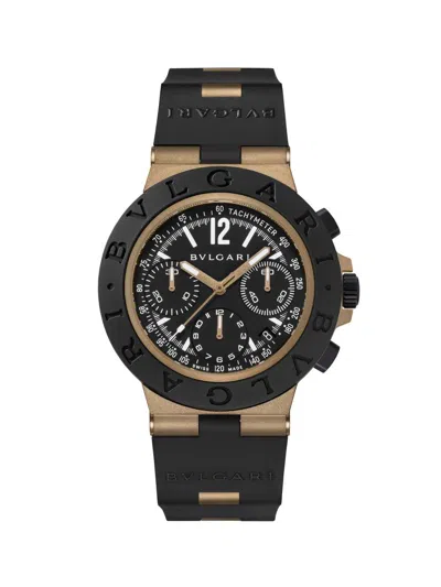 Bvlgari Men's   Titanium, Aluminum & Rubber Chronograph Watch/41mm In White