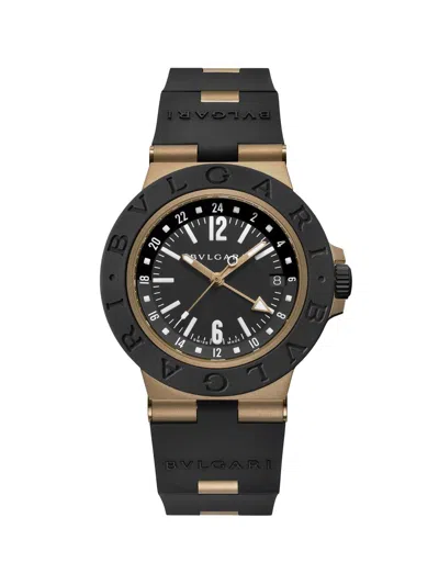 Bvlgari Men's   Titanium, Aluminum & Rubber Strap Watch/40mm In Orange