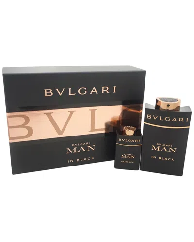 Bvlgari Men's  Man In Black Parfum Gift Set In Transparent