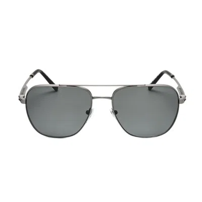 Bvlgari Men's Silver Tone Round Sunglasses 0bv5059-195/48 In Metallic