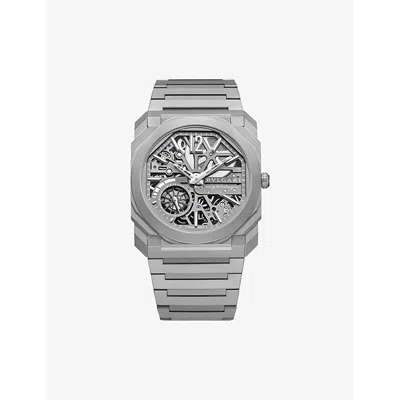 Bvlgari Mens Titanium Oc40ttxtsk8d Octo Finissimo Skeleton Titanium Manual Watch