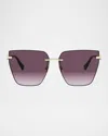 Bvlgari Metal Butterfly Sunglasses In Pink