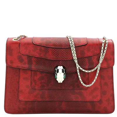 Bvlgari Mini Karung Serpenti Forever Shoulder Bag In Animal Print