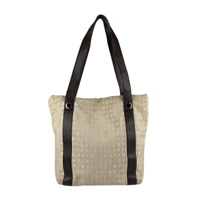 Pre-owned Bvlgari Nylon Canvas Leather Shoulder Bag ()