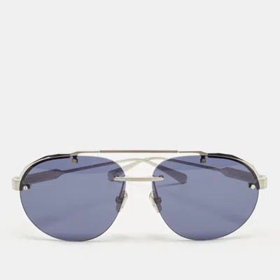 Pre-owned Bvlgari Octo Blue Bv40052u Aviator Sunglasses