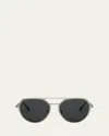 Bvlgari Octo Geometric Sunglasses In Black