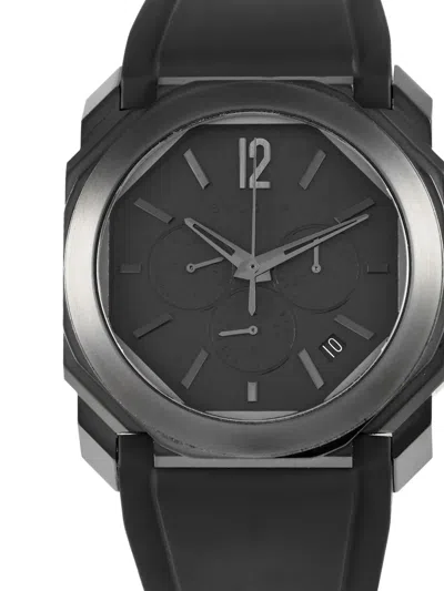 Pre-owned Bvlgari Octo L'originale 41mm In Black