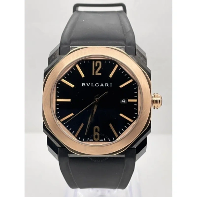 Bvlgari Octo L'originale Automatic Black Dial Men's Watch 102485 In Black / Gold / Gold Tone / Rose / Rose Gold / Rose Gold Tone