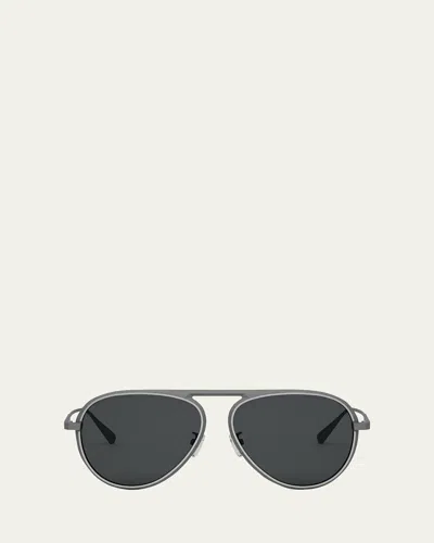 Bvlgari Octo Pilot Sunglasses In Matte Light Ruth/ Smoke Polar