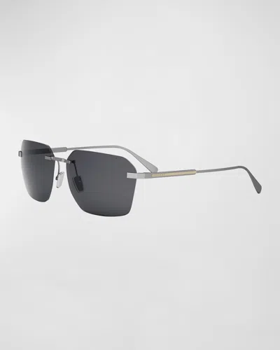 Bvlgari Octo-polar Sunglasses In Palladium Grey Polarized