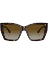 Bvlgari Sonnenbrille Mit Oversized-gestell In Brown