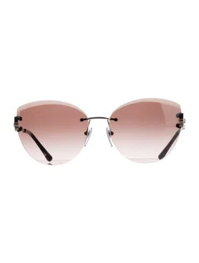 Pre-owned Bvlgari Oversize Gradient Sunglasses