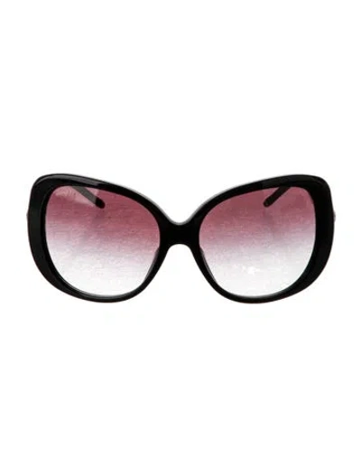 Pre-owned Bvlgari Oversize Gradient Sunglasses In Black