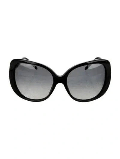 Pre-owned Bvlgari Oversize Gradient Sunglasses In Black