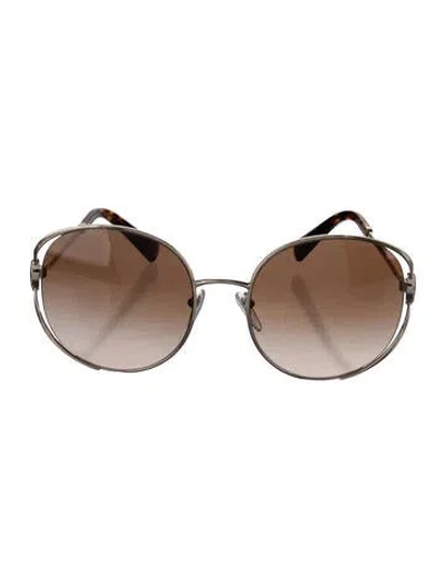 Pre-owned Bvlgari Oversize Gradient Sunglasses In Multi