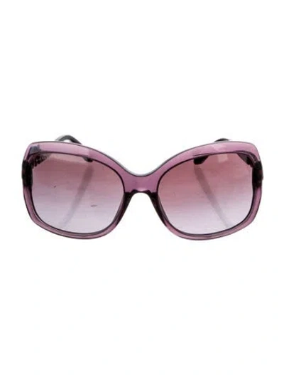 Pre-owned Bvlgari Oversize Gradient Sunglasses In Purple