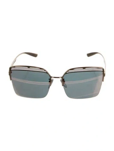 Pre-owned Bvlgari Oversize Mirrored Sunglasses In Multi