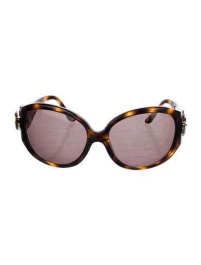 Pre-owned Bvlgari Oversize Tinted Sunglasses In Multi