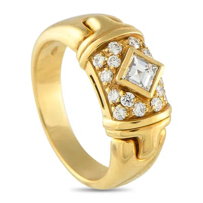 Bvlgari Parentesi 18k Yellow Gold 0.40ct Diamond Ring Bv03-072925