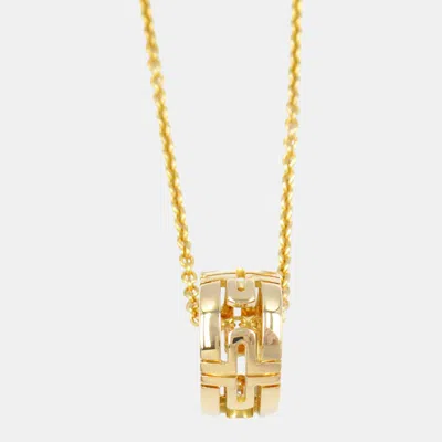 Pre-owned Bvlgari Parentesi Necklace 18k Yellow Gold Gold Metal