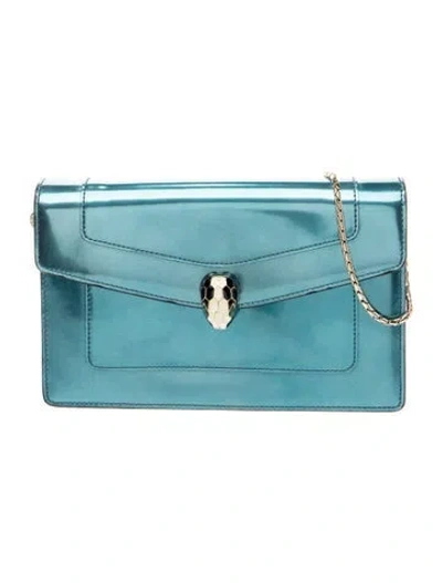Pre-owned Bvlgari Patent Leather Serpenti Forever