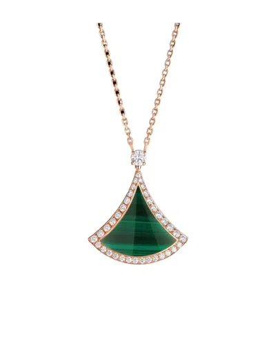 Bvlgari Pendant Necklace In Rose Gold