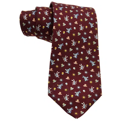 Bvlgari Pictorial Magic Rabbit Silk Tie