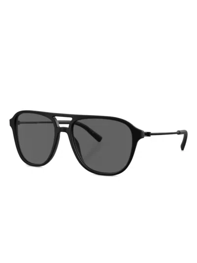 Bvlgari Pilot-frame Sunglasses In Black