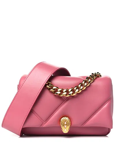 Bvlgari Pink Calfskin Leather Serpenti Cabochon Crossbody (authentic Pre-  Loved) In Burgundy
