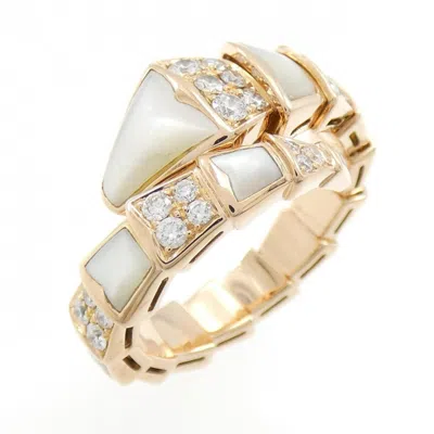 Pre-owned Bvlgari Pink Gold (18k) Band Ring ()