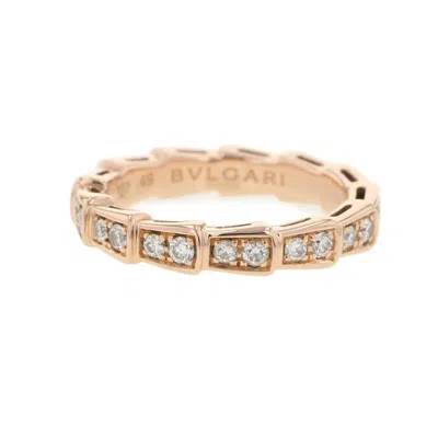 Pre-owned Bvlgari Pink Gold (18k) Band Ring ()