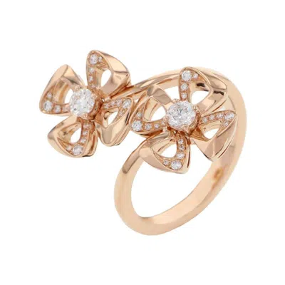 Pre-owned Bvlgari Pink Gold (18k) Band Ring ()