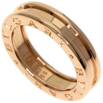 Pre-owned Bvlgari Pink Gold (18k) Band Ring ()