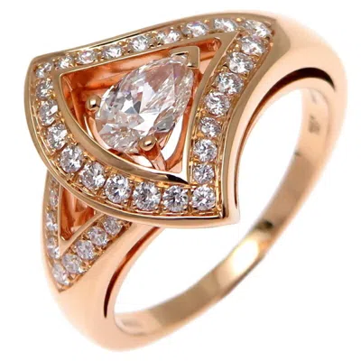 Pre-owned Bvlgari Pink Gold (18k) Band Ring ()
