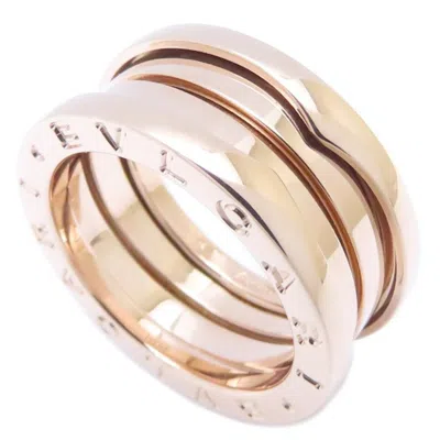 Pre-owned Bvlgari Pink Gold (18k) Band Ring ()