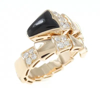 Pre-owned Bvlgari Pink Gold (18k) Band Ring () In Multi
