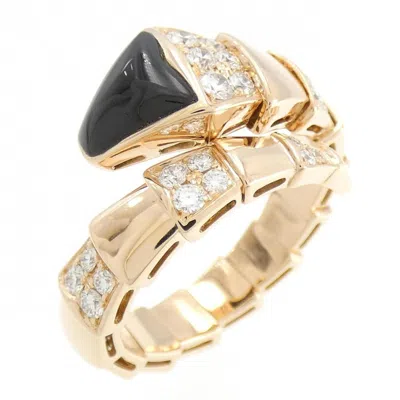 Pre-owned Bvlgari Pink Gold (18k) Band Ring () In Multi