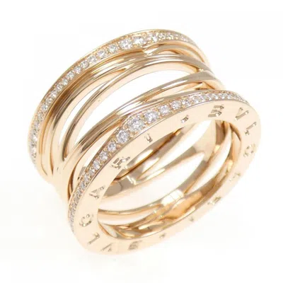 Pre-owned Bvlgari Pink Gold (18k) Band Ring () In Multi