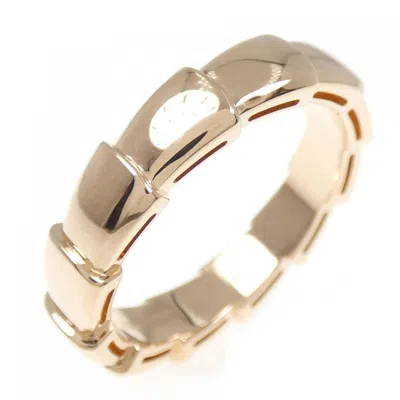 Pre-owned Bvlgari Pink Gold (18k) Band Ring () In Multi